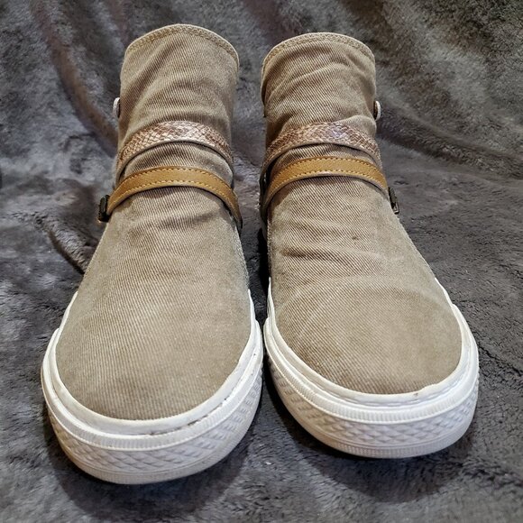 Blowfish Brown Malibu Women’s Ankle Boots W/Wrap Around Straps & Buckles SZ 8.5 - Picture 3 of 10